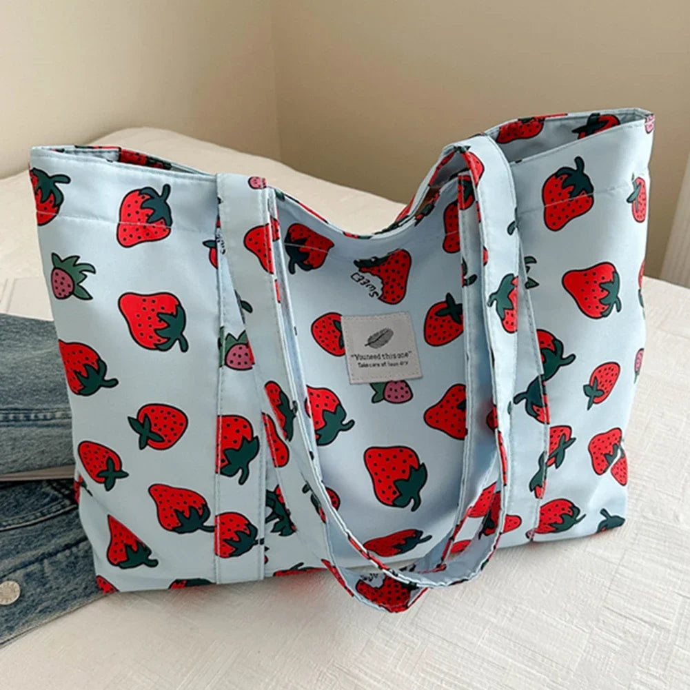 Strawberry Print Tote
