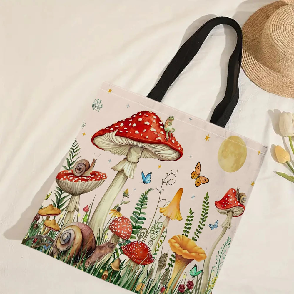 Mushroom Print Tote