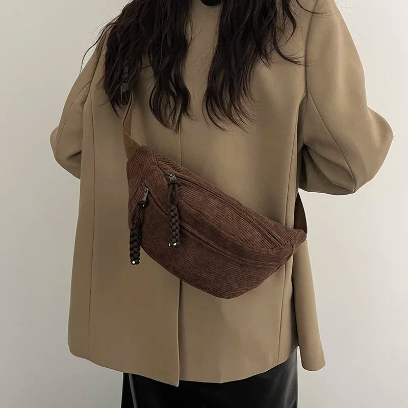 Banana Corduroy Belt Fanny