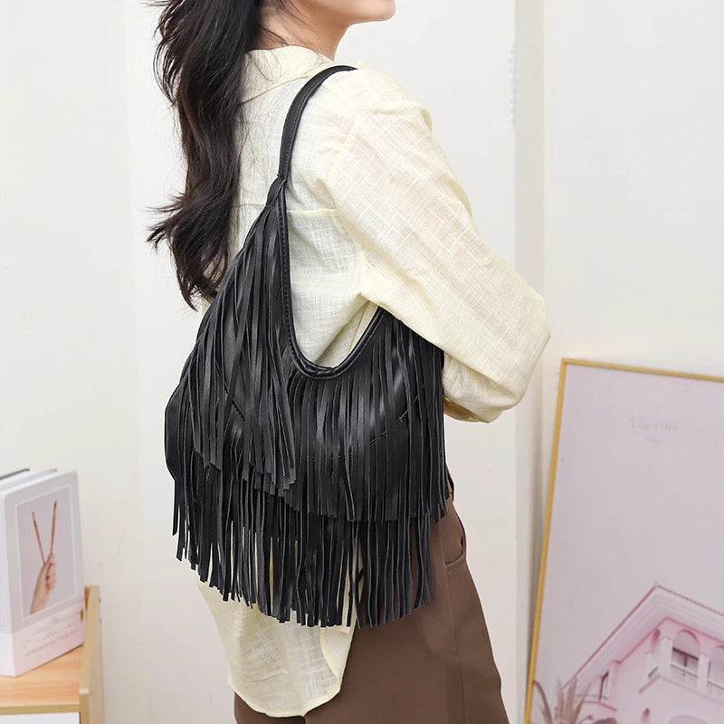 Tassels Shoulder Bag