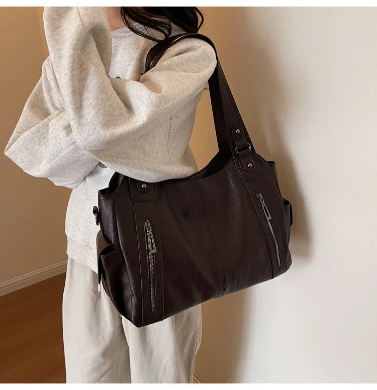 Compartment Shoulder Bag