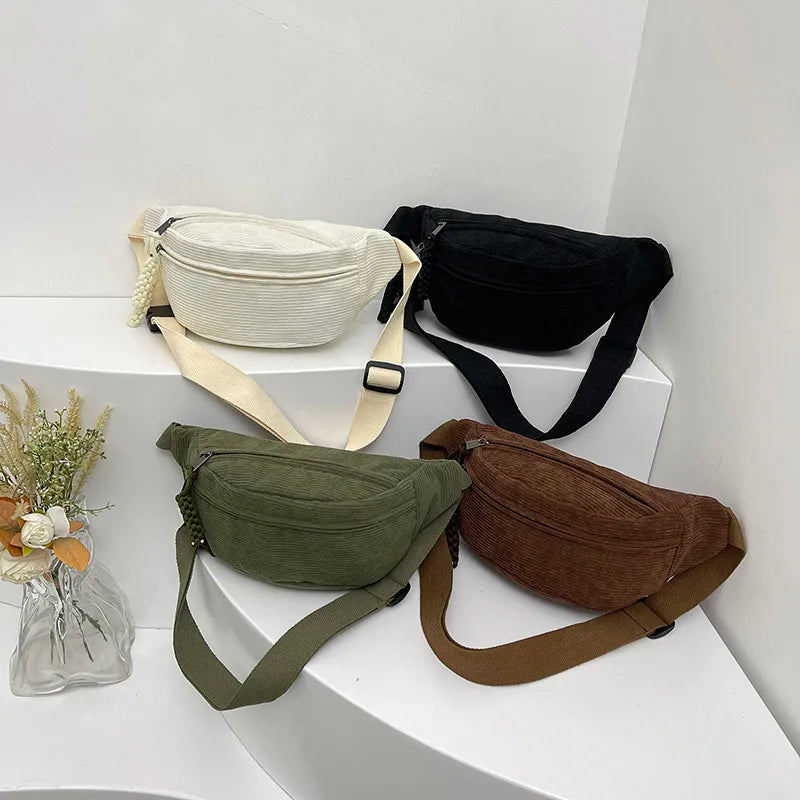 Banana Corduroy Belt Fanny