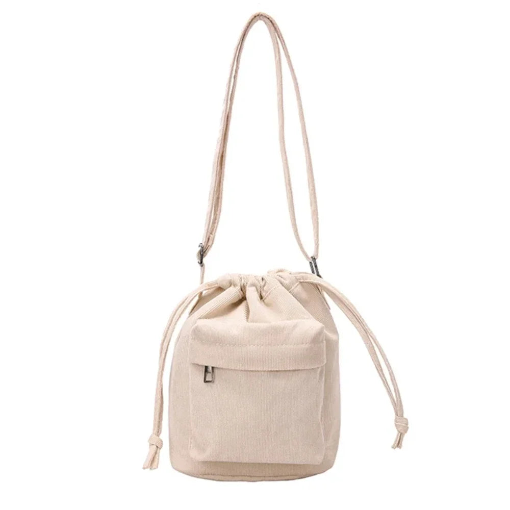 Drawstring Bucket Tote