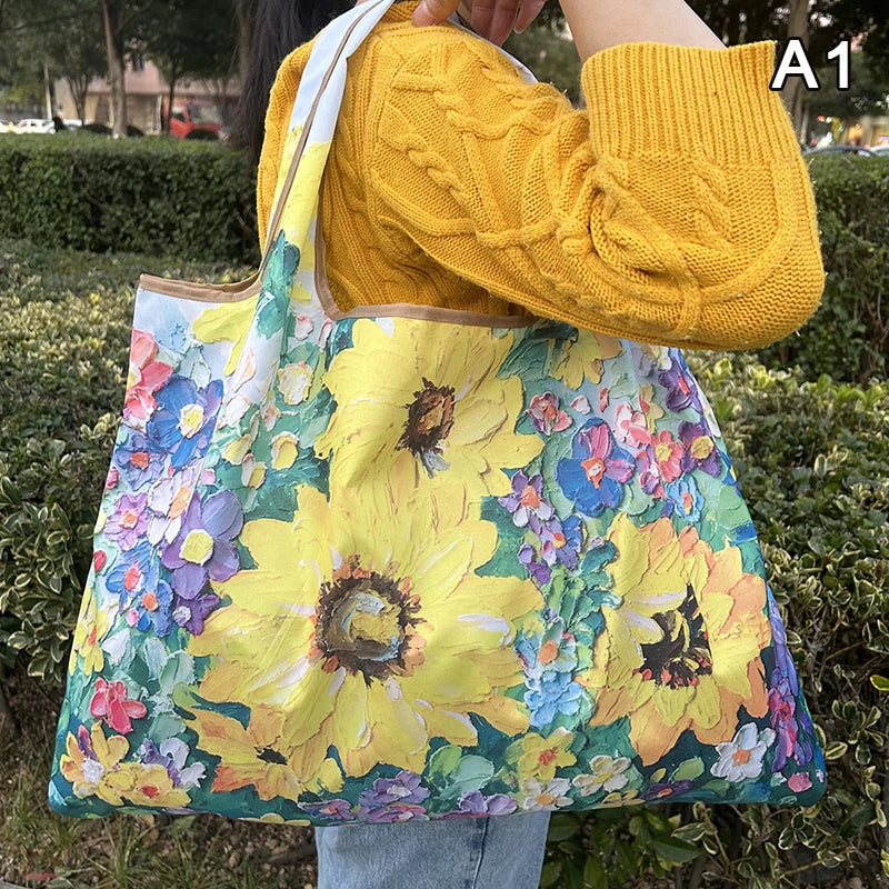 Floral Foldable Tote