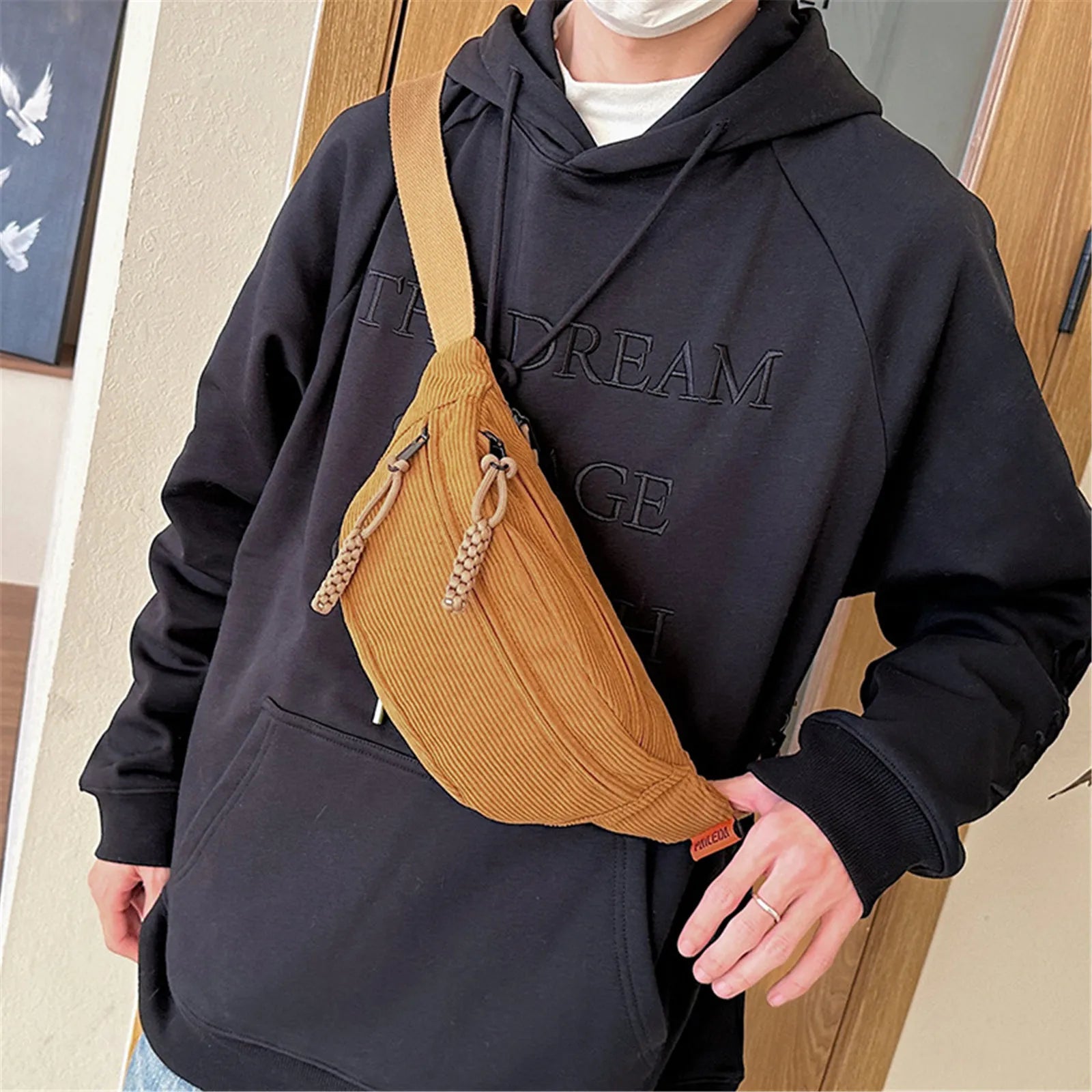 Knitted Zip Belt Fanny