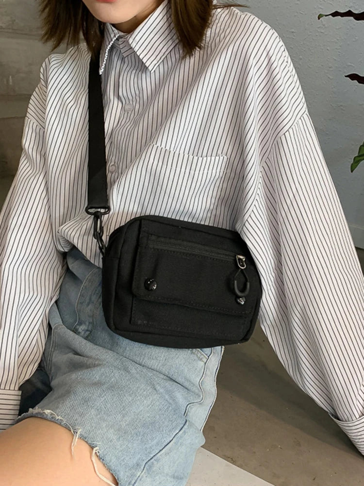 Mini Canvas Shoulder Bag