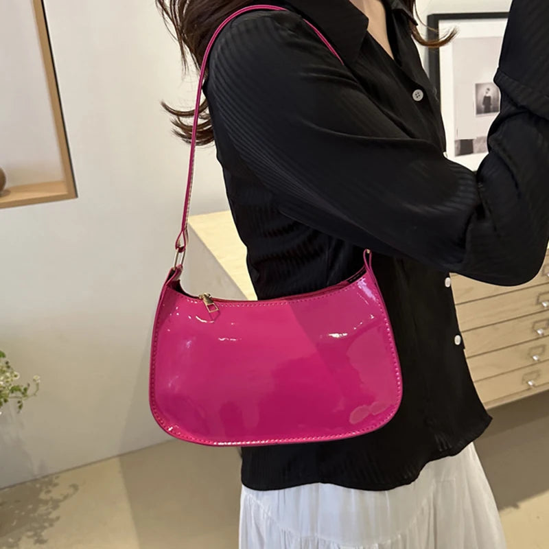 Retro PU Leather Shoulder Bag