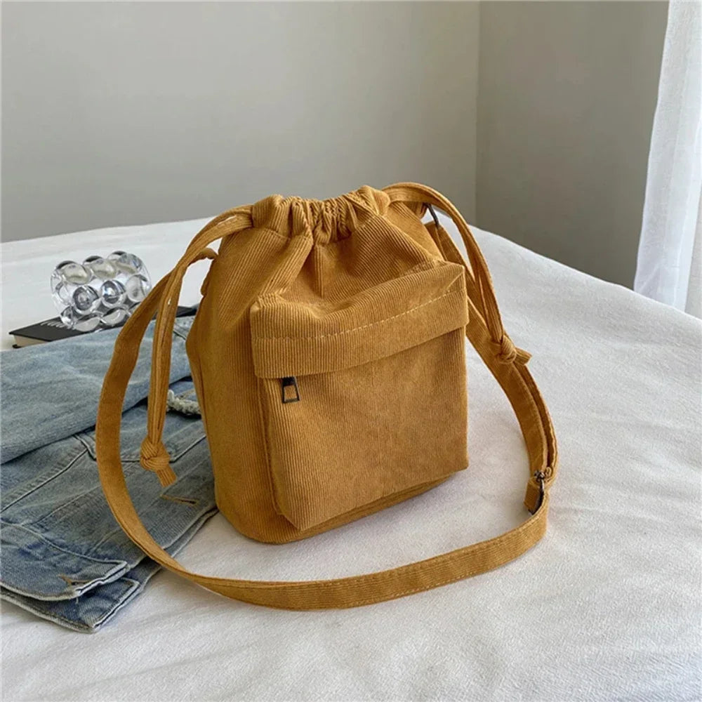 Drawstring Bucket Tote