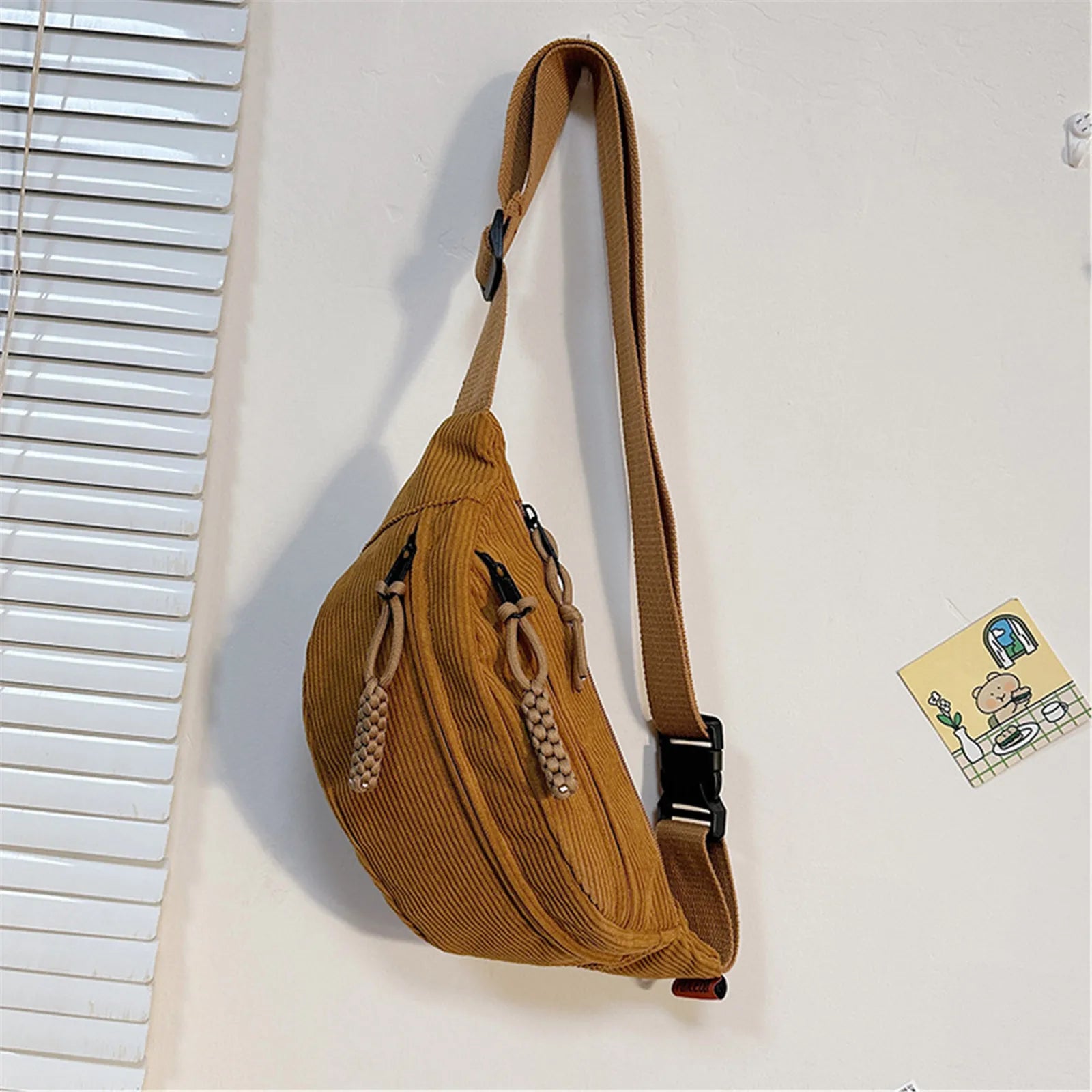 Knitted Zip Belt Fanny