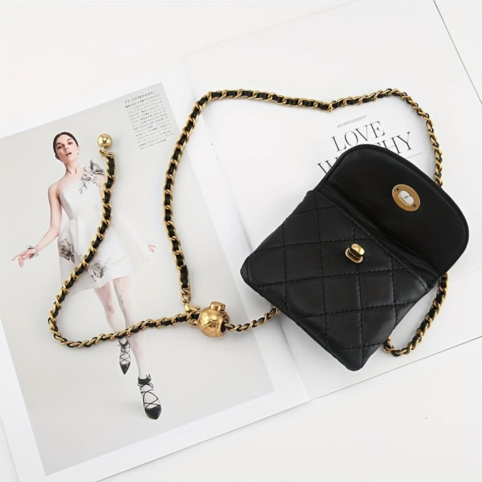 Leather Chain Fanny