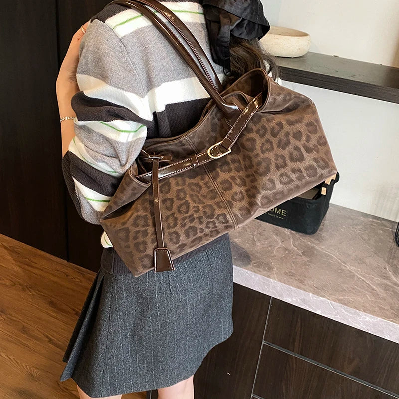 Leopard Print Shoulder Bag
