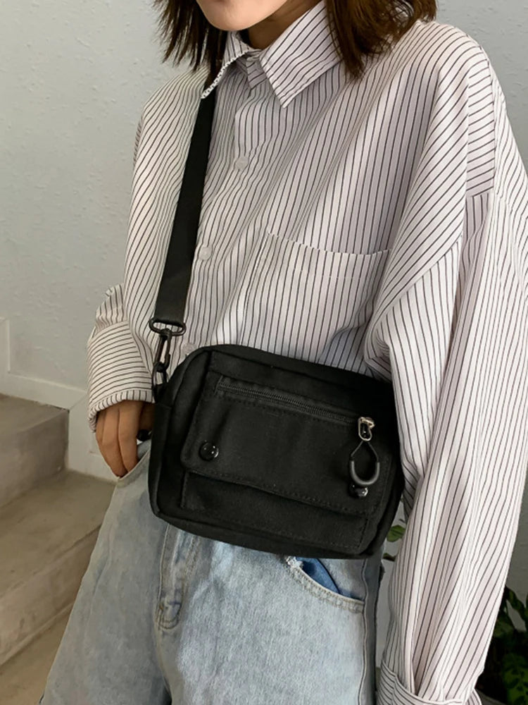 Mini Canvas Shoulder Bag