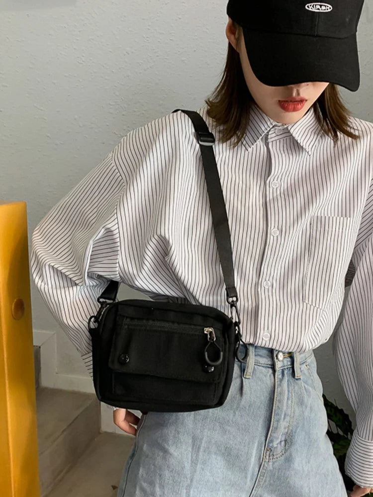 Mini Canvas Shoulder Bag