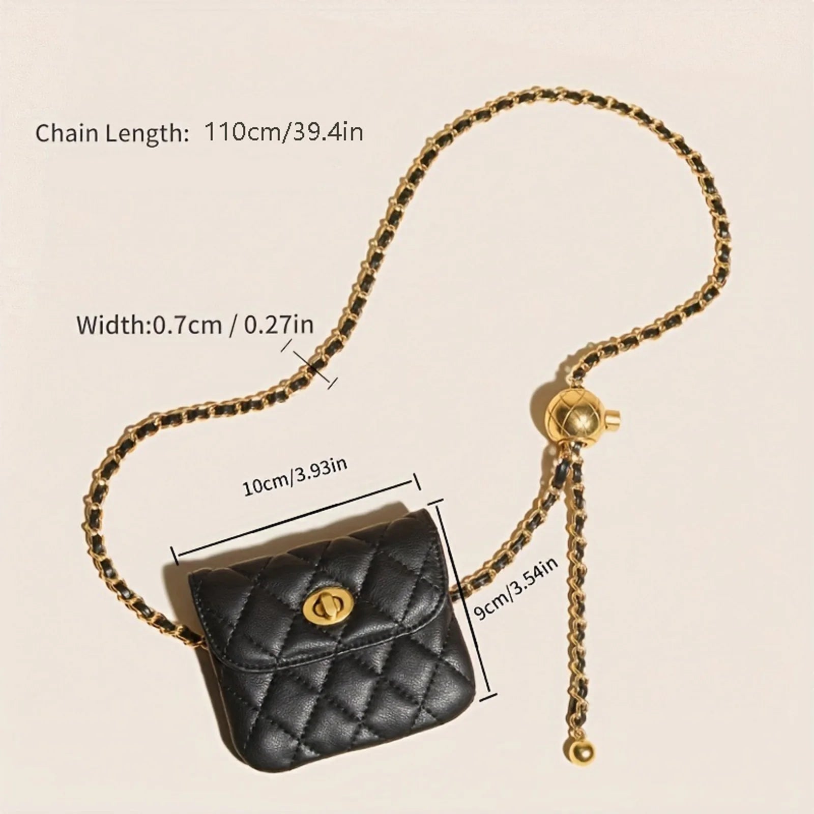Leather Chain Fanny