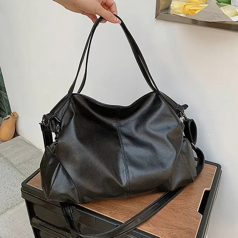 Duffle-Style Shoulder Bag