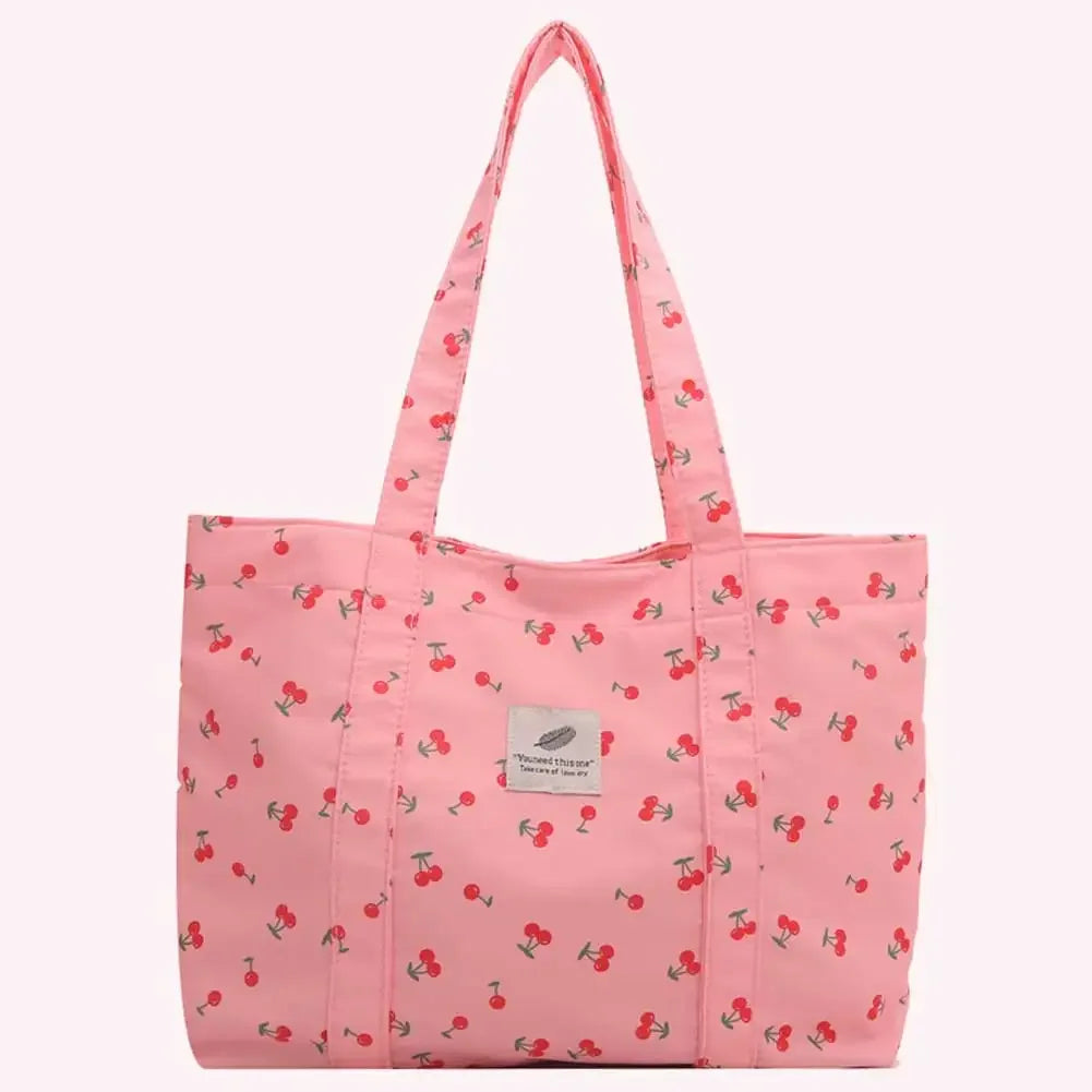 Strawberry Print Tote