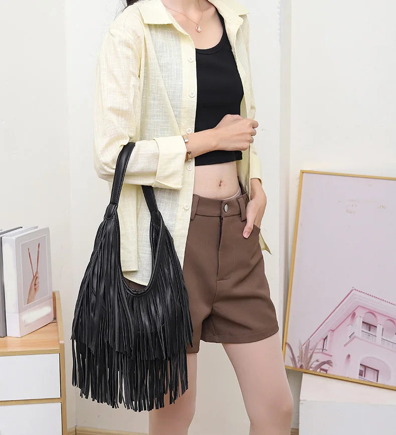 Tassels Shoulder Bag
