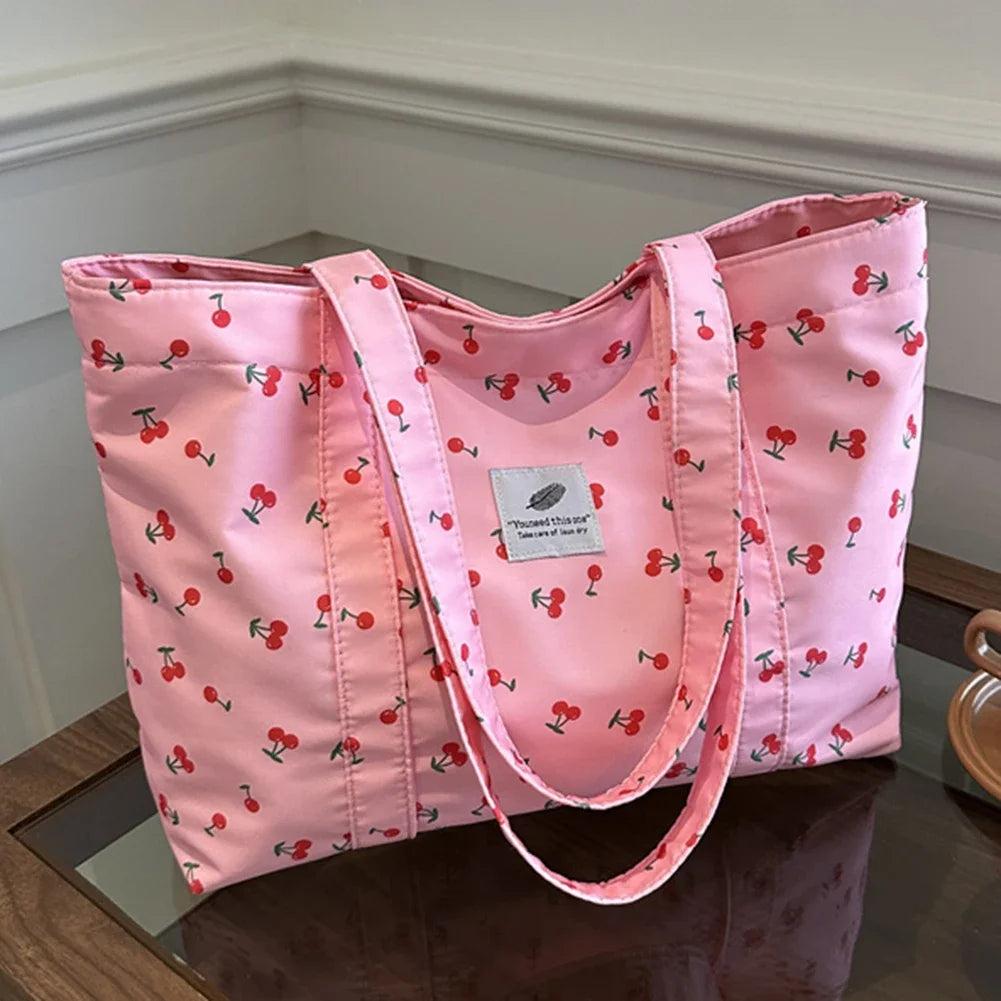 Strawberry Print Tote