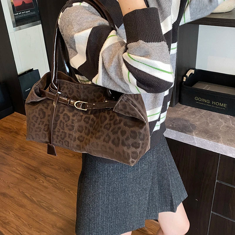 Leopard Print Shoulder Bag