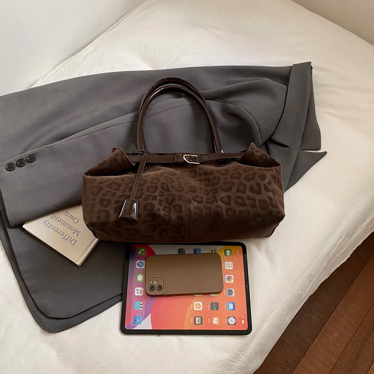 Leopard Print Shoulder Bag