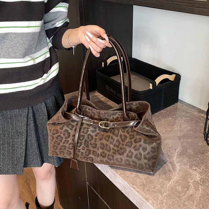 Leopard Print Shoulder Bag