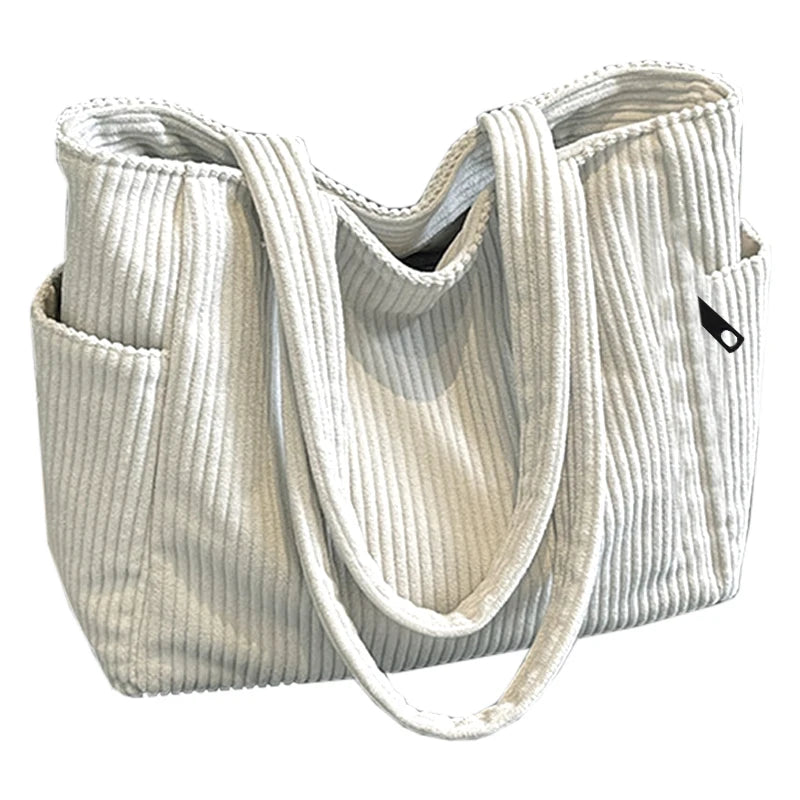 Trendy Corduroy Tote