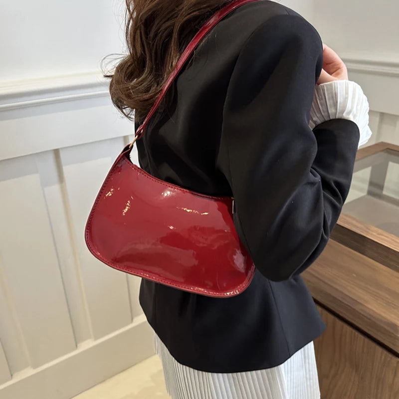 Retro PU Leather Shoulder Bag