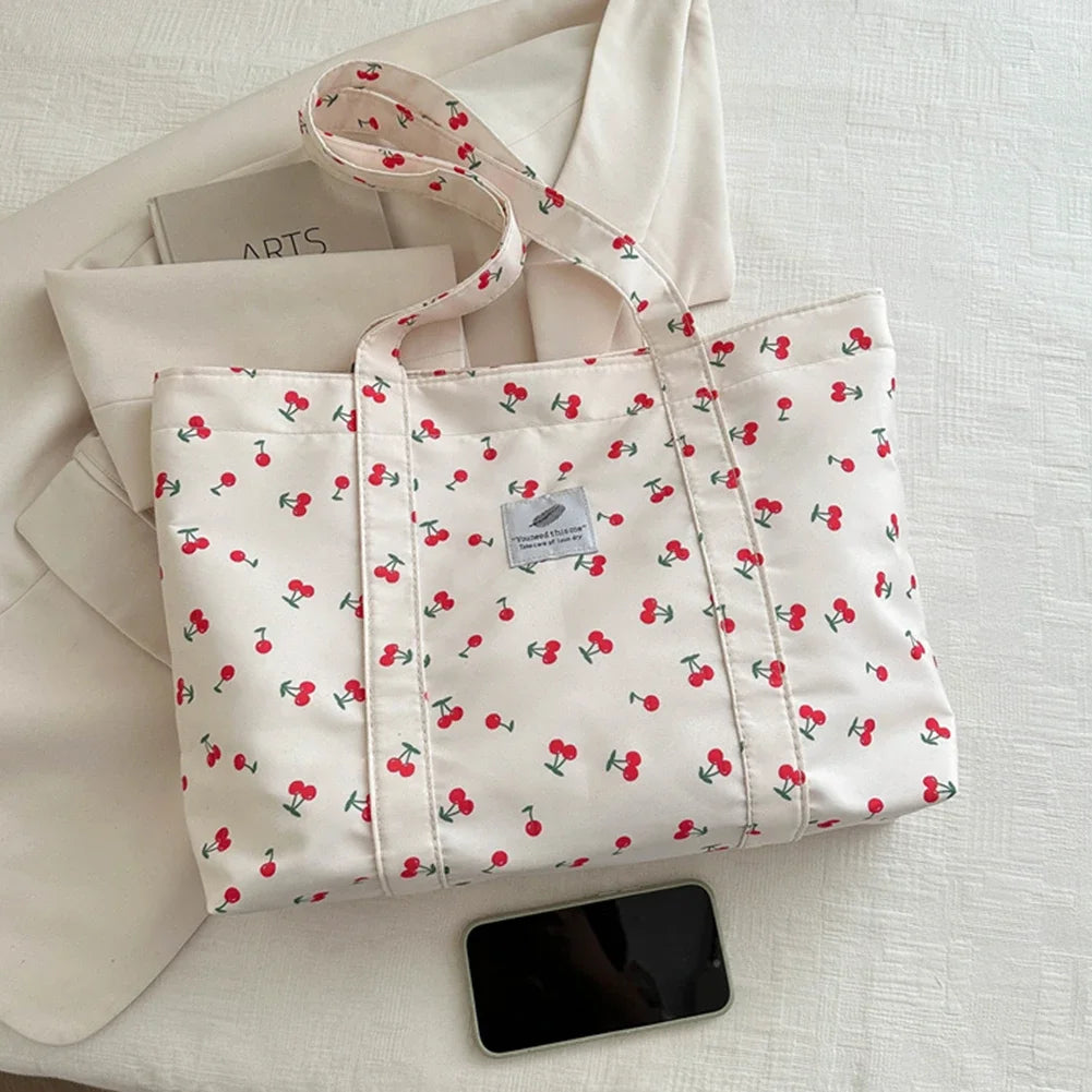 Strawberry Print Tote