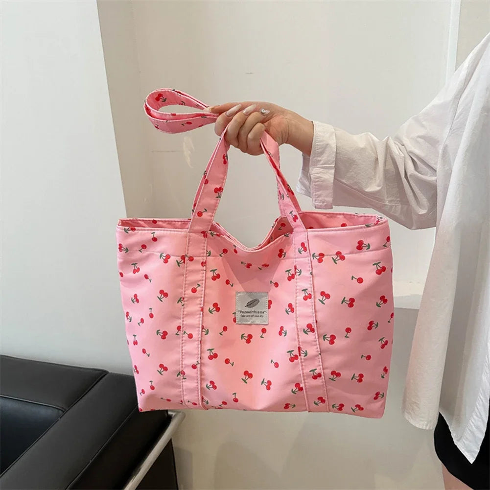 Strawberry Print Tote