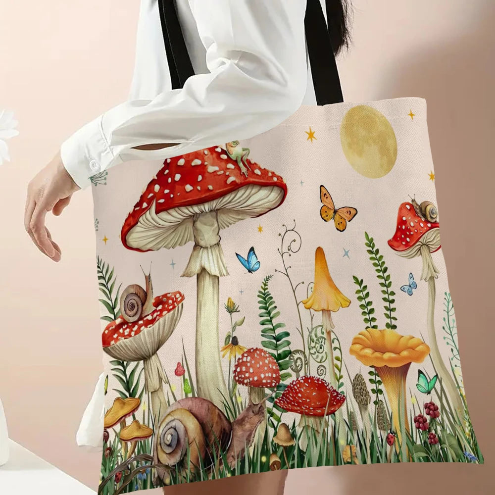 Mushroom Print Tote