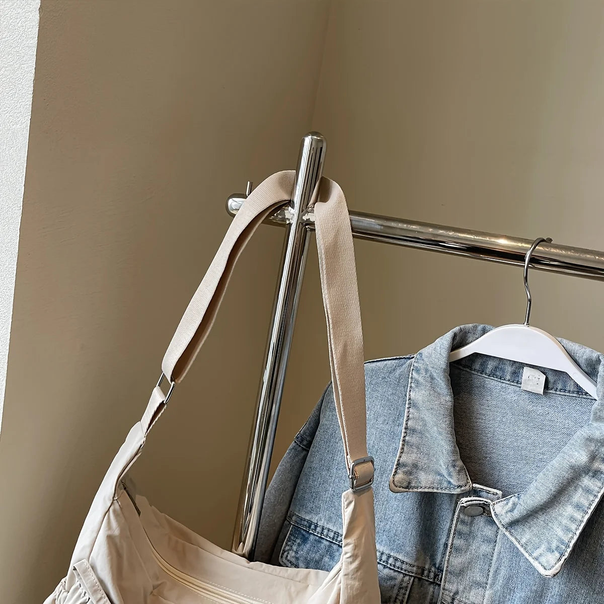 Rustic Bow Shoulder Tote Bag