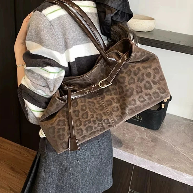 Leopard Print Shoulder Bag
