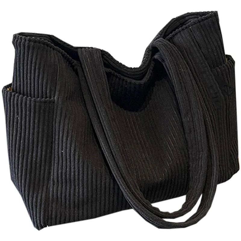 Trendy Corduroy Tote
