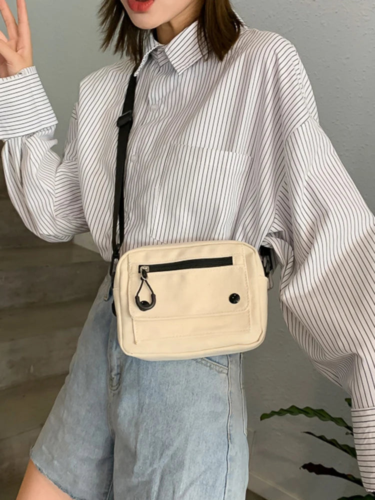 Mini Canvas Shoulder Bag