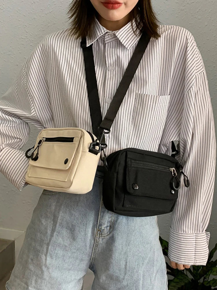 Mini Canvas Shoulder Bag