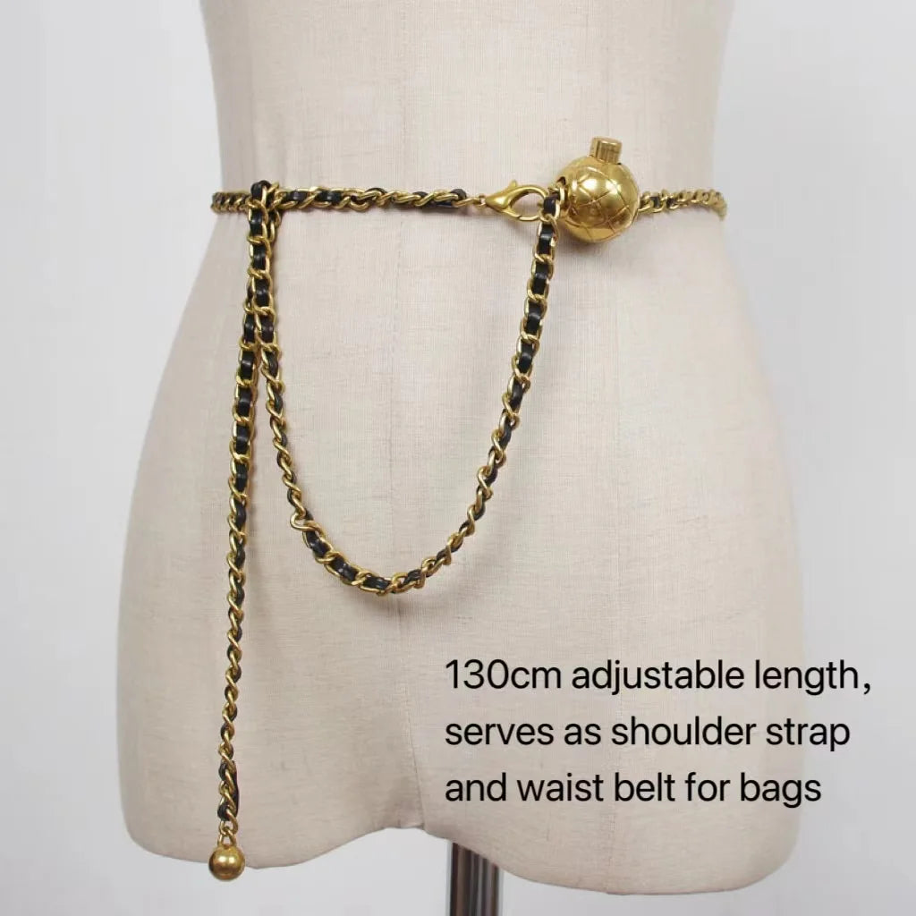 Leather Chain Fanny