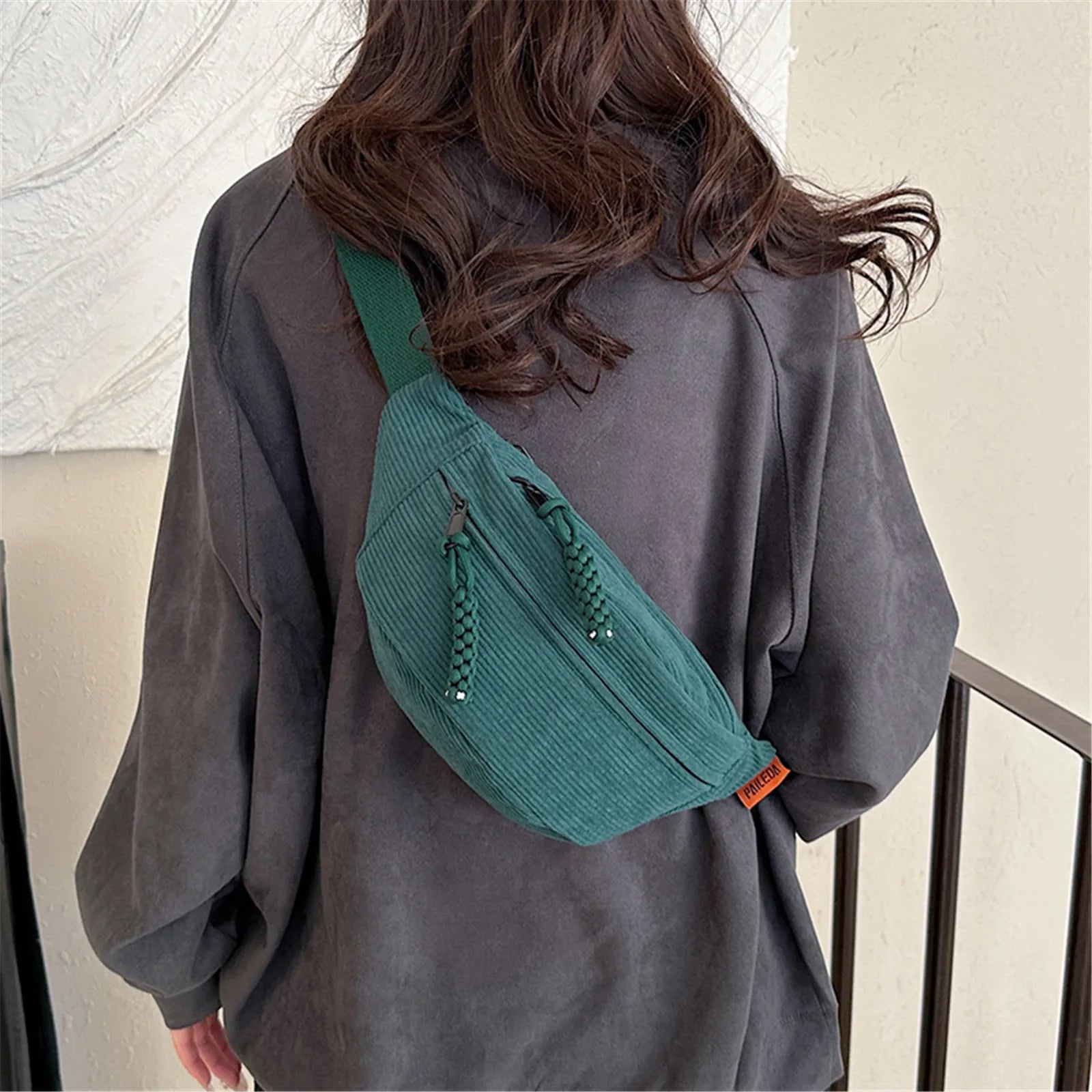 Knitted Zip Belt Fanny