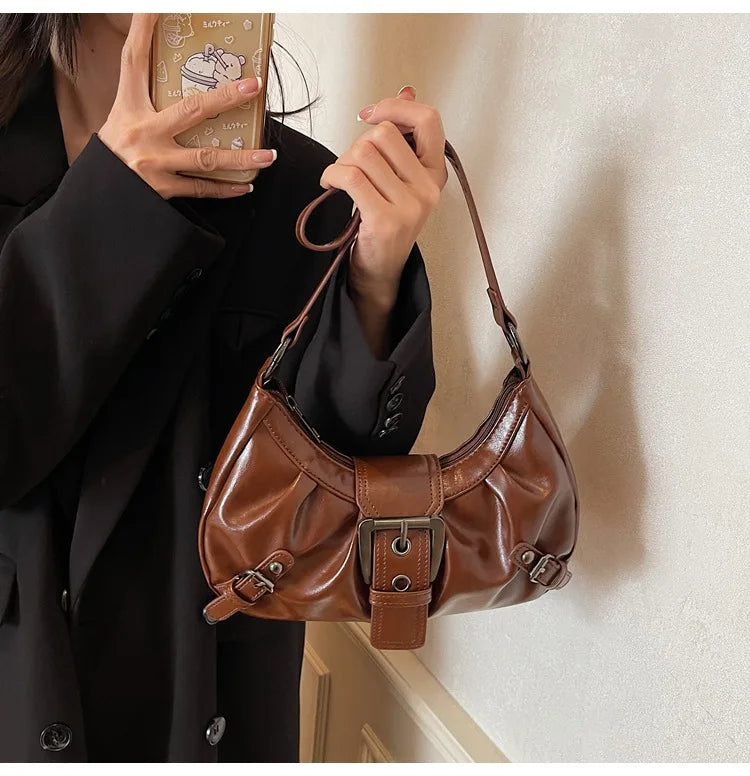 Retro Hobo Shoulder Bag