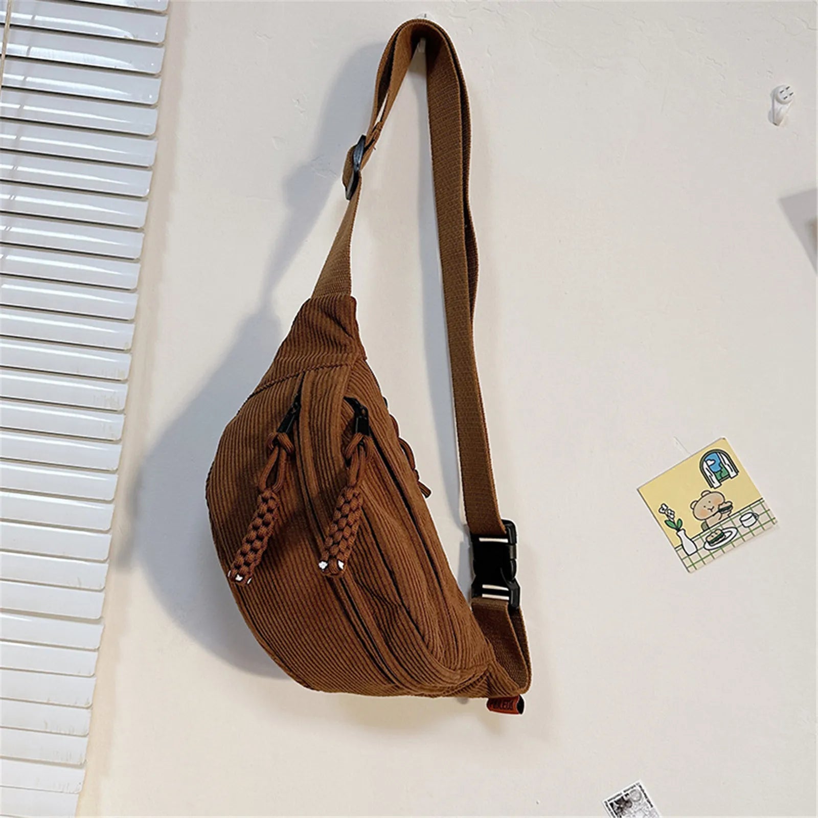 Knitted Zip Belt Fanny