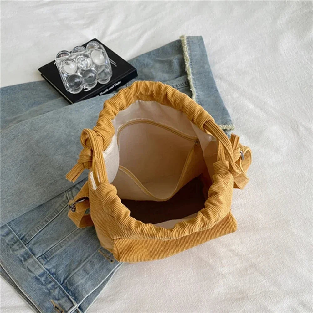 Drawstring Bucket Tote