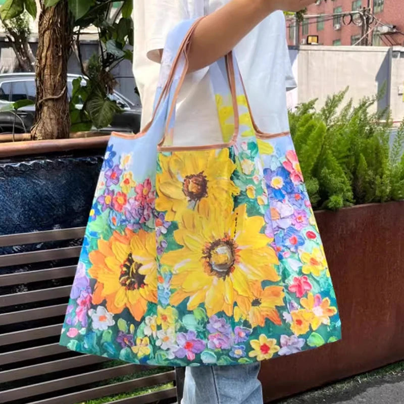 Floral Foldable Tote
