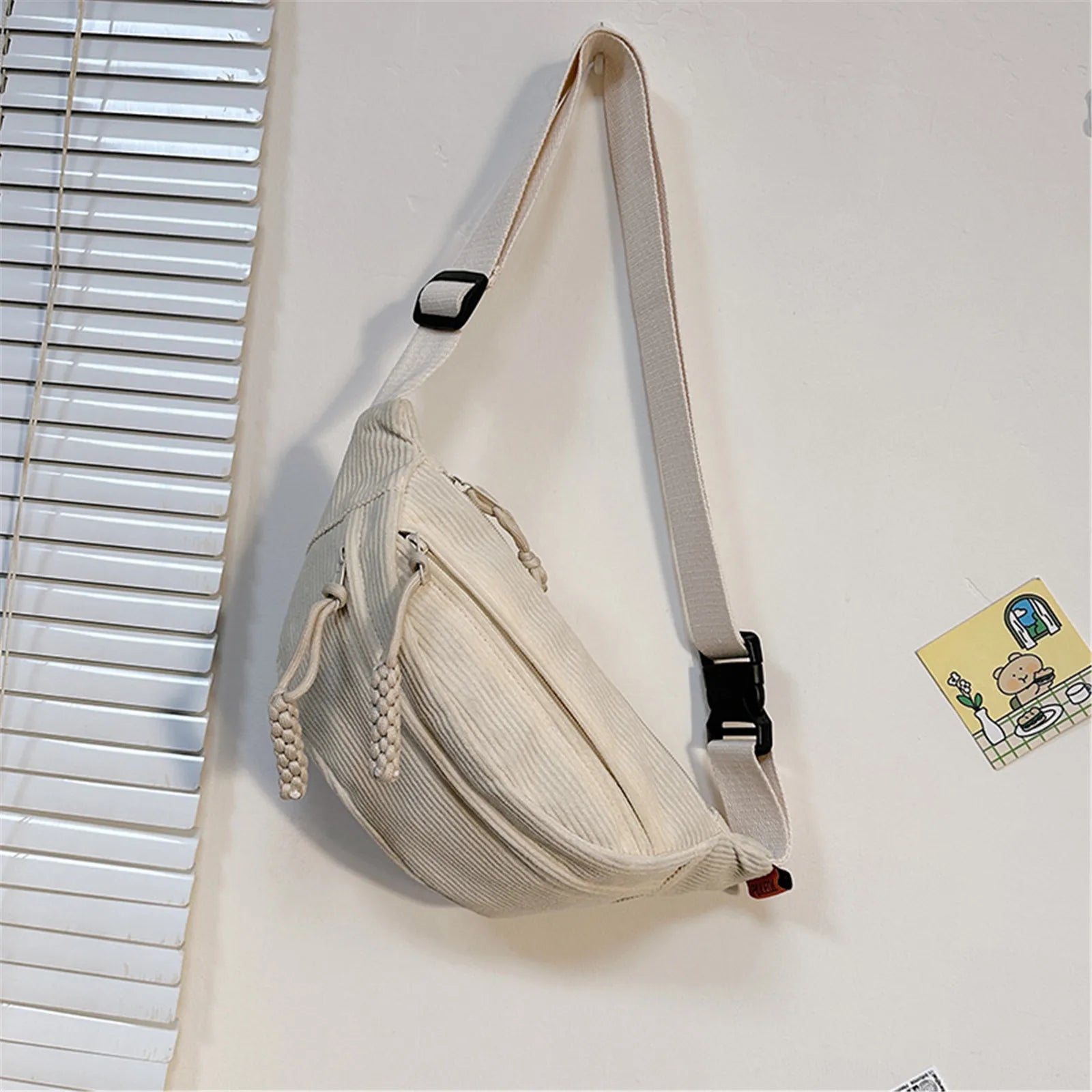 Knitted Zip Belt Fanny