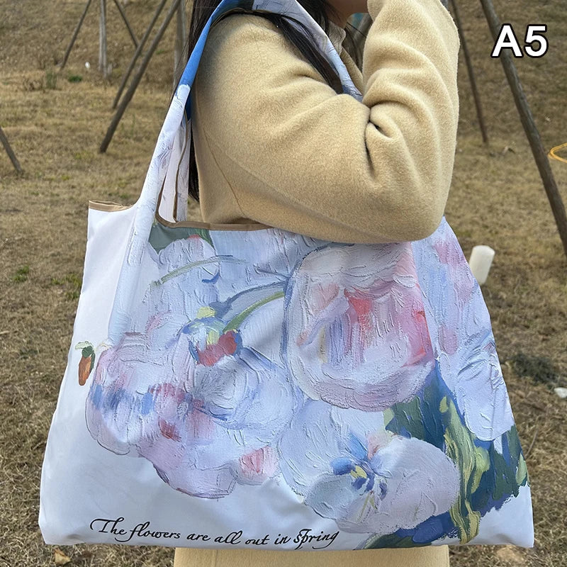 Floral Foldable Tote
