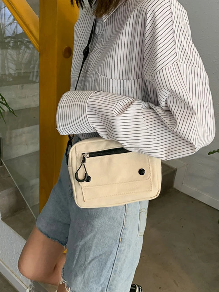 Mini Canvas Shoulder Bag