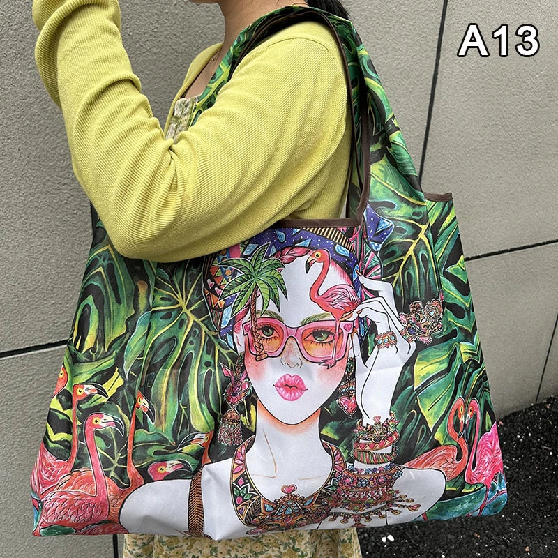 Floral Foldable Tote