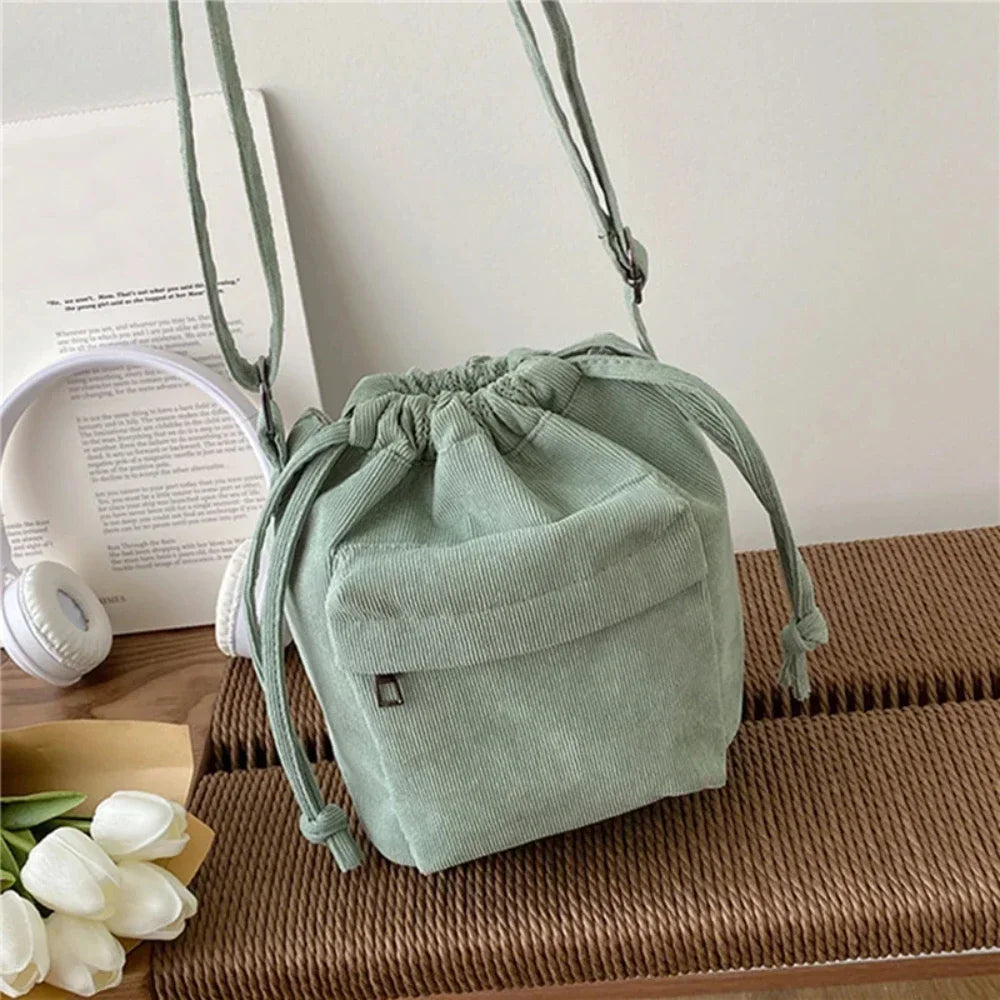 Drawstring Bucket Tote
