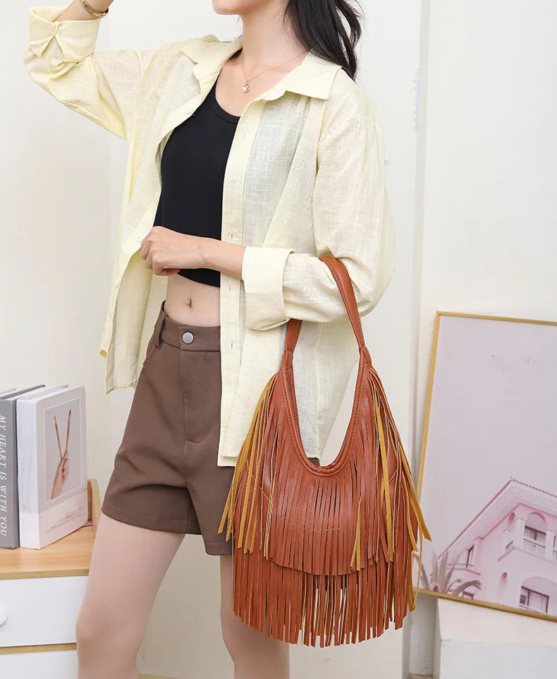 Tassels Shoulder Bag